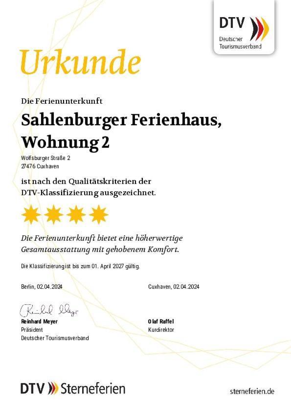 In Sahlenburg Mit Terrasse Und Garten Apartment *